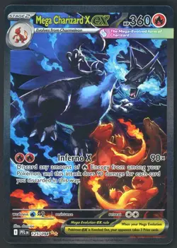 Pokemon TCG Phantasmal Flames Mega Charizard X ex 125/094 NEAR MINT NM SIR Holo - Image 1