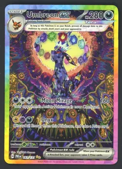 2025 Pokemon PRE EN Special Illustration Rare #161 Umbreon ex PACK FRESH - Image 1