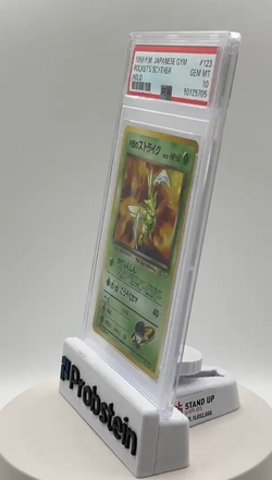 1998 Pokemon Japanese Gym #123 Rocket's Scyther Holo PSA 10 GEM MINT - Image 2