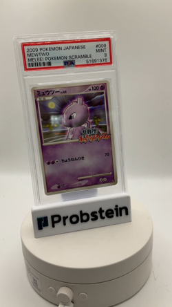 2009 Pokemon Japanese Melee! Pokemon Scramble #009 Mewtwo PSA 9 MINT - Image 2