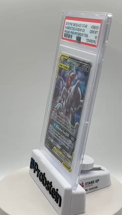 2019 Pokemon SM BSP Power Partnership Tins #SM191 FA Mewtwo & Mew GX PSA 10 - Image 2