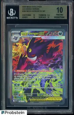 2026 Pokemon Mega Evolution Ascended Heroes Mega Gengar Ex SIR #284 EN BGS 10 - Image 1