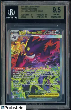 2026 Pokemon Mega Evolution Ascended Heroes Mega Gengar Ex SIR #284 EN BGS 9.5 - Image 1