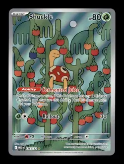SHUCKLE 136/132 ILLUSTRATION RARE MEGA EVOLUTION POKEMON HOLO NM/M - Image 1