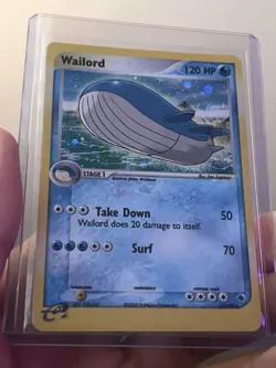 Pokemon TCG Wailord Ruby & Sapphire 14/109 Holo Rare 2003 120 HP English - Image 2