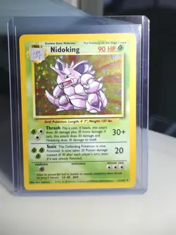 Pokemon TCG Nidoking Base Set Unlimited Holo Rare 11/102 WOTC VTG 1999 MP - Image 1