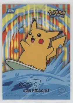 Pikachu Topps Chrome Pokemon TV Animation Edition Series 2 Stick-Ons #8 2000 - Image 1