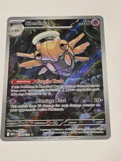 Shedinja 144/132 Mega Evolution NM Illustration Rare Pokemon TCG Full Art Nm - Image 2