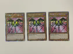 Yugioh Mechanicalchaser x 3 - 1st Edition Platinum Secret Rare NM - Free Holo B - Image 1