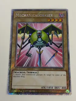 Yugioh Mechanicalchaser x 3 - 1st Edition Platinum Secret Rare NM - Free Holo B - Image 2