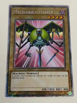 Yugioh Mechanicalchaser x 3 - 1st Edition Platinum Secret Rare NM - Free Holo B - Image 3
