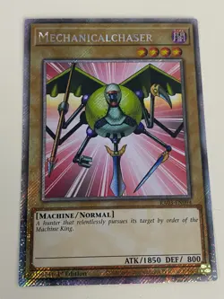 Yugioh Mechanicalchaser x 3 - 1st Edition Platinum Secret Rare NM - Free Holo B - Image 4
