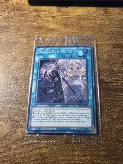 EURO PRINT The Fallen & The Virtuous Secret Rare SEALED NM CH01-EN019 Yugioh - Image 1