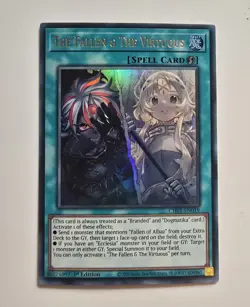The Fallen & The Virtuous Euro Print CH01-EN019 Ultra Rare Yugioh - Image 1
