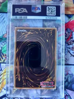 PSA 8 Dark Magician JUMP-EN049 2011 Yugioh Shonen Jump Magazine Ultra Rare Promo - Image 2