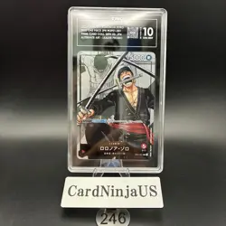 TAG GEM MINT 10 Roronoa Zoro Parallel OP01-001 L 25th Edition ONE PIECE 246 - Image 1