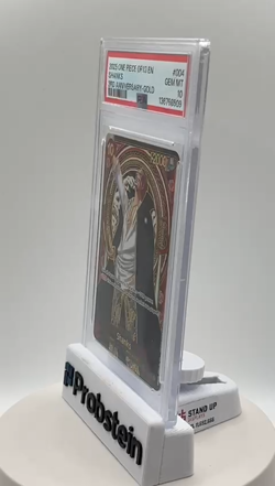 2025 One Piece OP13 ENGLISH 3rd Anniversary Gold #004 Shanks PSA 10 GEM MINT - Image 2