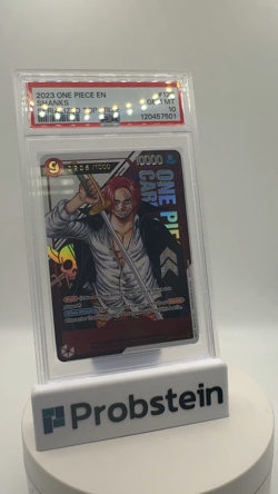 2023 One Piece EN Serialized Top Prize #120 Shanks 0206/1000 PSA 10 GEM MINT - Image 2
