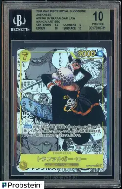 2024 One Piece Royal Bolld Japanese #OP10119 Trafalgar Law Manga BGS 10 PRISTINE - Image 1