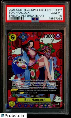 2026 One Piece OP14-EB04 EN Special Alternate Art #112 Boa Hancock PSA 10 - Image 1