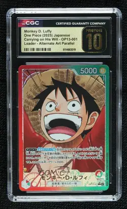 2025 One Piece Carrying on His Will Japanese Alt Art Monkey D Luffy CGC 10 - Image 1