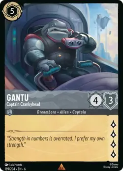Gantu Captain Crankyhead 189/204 Disney Lorcana Azurite Sea Non-Foil - Image 1