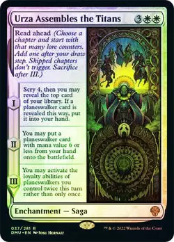 mtg magic Urza Assembles the Titans FOIL FRENCH vf fr Urza rassemble les Titans - Image 1