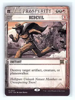 Bedevil #37 Regular Rare MTG 2024 Outlaws of Thunder Junction: Breaking News - Image 1