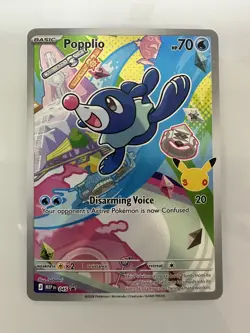 Pokemon TCG Popplio Holo 30th anniversary 045 PROMO NM - Image 1