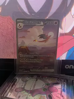 Pokemon Charizard ex Full Art Rare Holo 199/165 SV03 Obsidian Flames HP 330 EX - Image 2