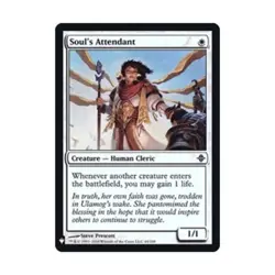 WOTC MtG Mystery Booster: Retail Exclusives Soul's Attendant (C) (Foil) EX - Image 1