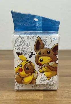 2019 Poncho Pikachu & Eevee Deck Box Pokemon Center Japan Original SEALED - Image 2