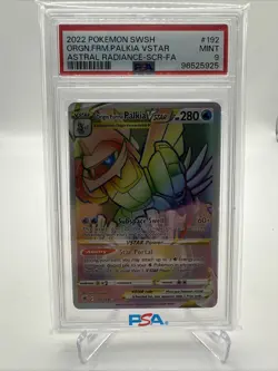 2022 POKEMON ASTRAL RADIANCE SECRET FULL ART/ORIGIN FORME PALKIA VSTAR PSA 9 - Image 1