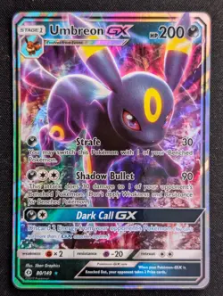Umbreon GX 80/149 SM Base Set Pokemon NM Holo - Image 1