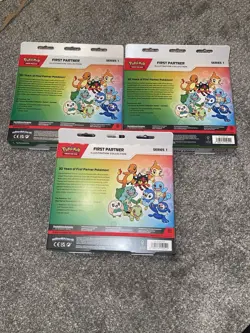 Pokemon TCG First Partner Series 1 Illustration Collection Box Lot Of 3 In Hand - Image 2