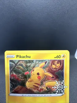 Pokemon Holiday Calendar Pikachu SWSH153 Black Star Holo Promo NM - Image 3