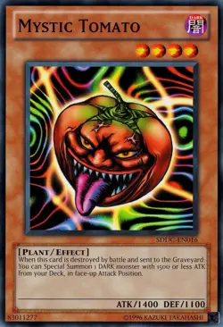 Mystic Tomato - SDDC-EN016 - Common - Unlimited - Damaged - Dragons Collide - Image 1