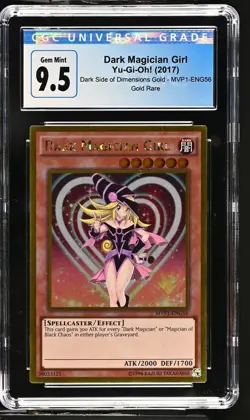 Yu-Gi-Oh! Dark Magician Girl 2017 MVP1-ENG56 Gold Rare CGC GMT 10 - Image 2