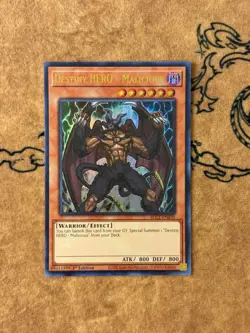 Destiny Hero - Malicious BLC1-EN030 Ultra Rare YuGiOh NM - Image 1