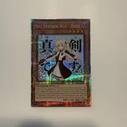 YuGiOh! Sky Striker Ace - Raye - RA05-EN093 - NM Stamped Art Starlight Rare - Image 1