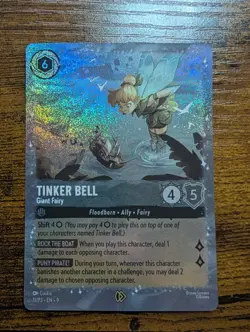DISNEY LORCANA - TINKER BELL GIANT FAIRY - PROMO GLITTER FOIL CARD - 11/P3 - Image 1