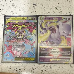 Pokemon Mega Diancie EX & Mewtwo VSTAR Holo Card Lot - Image 1