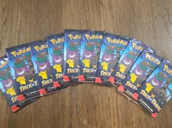 Pokemon TCG Trick or Trade BOOster Bundle Lot 10x Mini Packs 2024 Halloween Card - Image 1