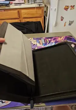 VaultX Premium Exo-Tec® Navy Blue Zip Binder 9 Pocket Trading Card Holds 360 - Image 2