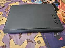 VaultX Premium Exo-Tec® Navy Blue Zip Binder 9 Pocket Trading Card Holds 360 - Image 3