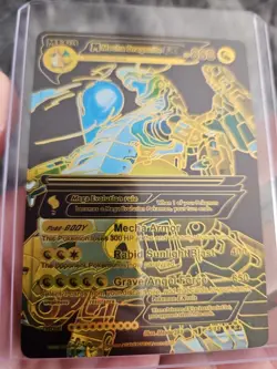 Mecha Dragonite EX Black Foil Fan Art Collector Pokemon Card 005/015 Mecha Armor - Image 5