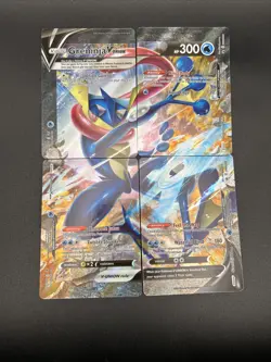 Greninja V-UNION Set of 4 SWSH Sword & Shield Promo Holo Pokemon Cards - Image 1