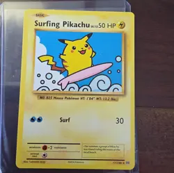Surfing Pikachu 111/108 Secret Rare XY Evolutions Pokemon Card - Image 1
