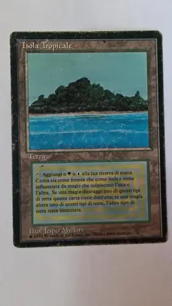 MTG TROPICAL ISLAND ISOLA TROPICALE FBB 1 EDIZIONE BLACK BORDER MAGIC DUALS - Image 1