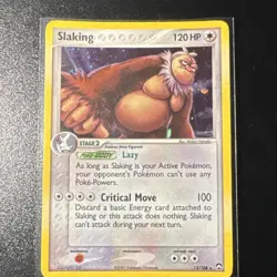 Slaking 13/108 Holo Rare Pokemon Card EX Power Keepers 2007 MP Condition - Image 1